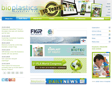 Tablet Screenshot of bioplasticsmagazine.com